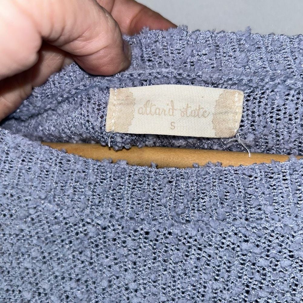 Altar'd State Blue Susan Pullover Sweater Size Small - Picture 4 of 12